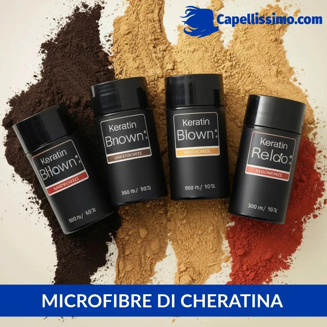 fibre di cheratina per infoltire i capelli e copri calvizie