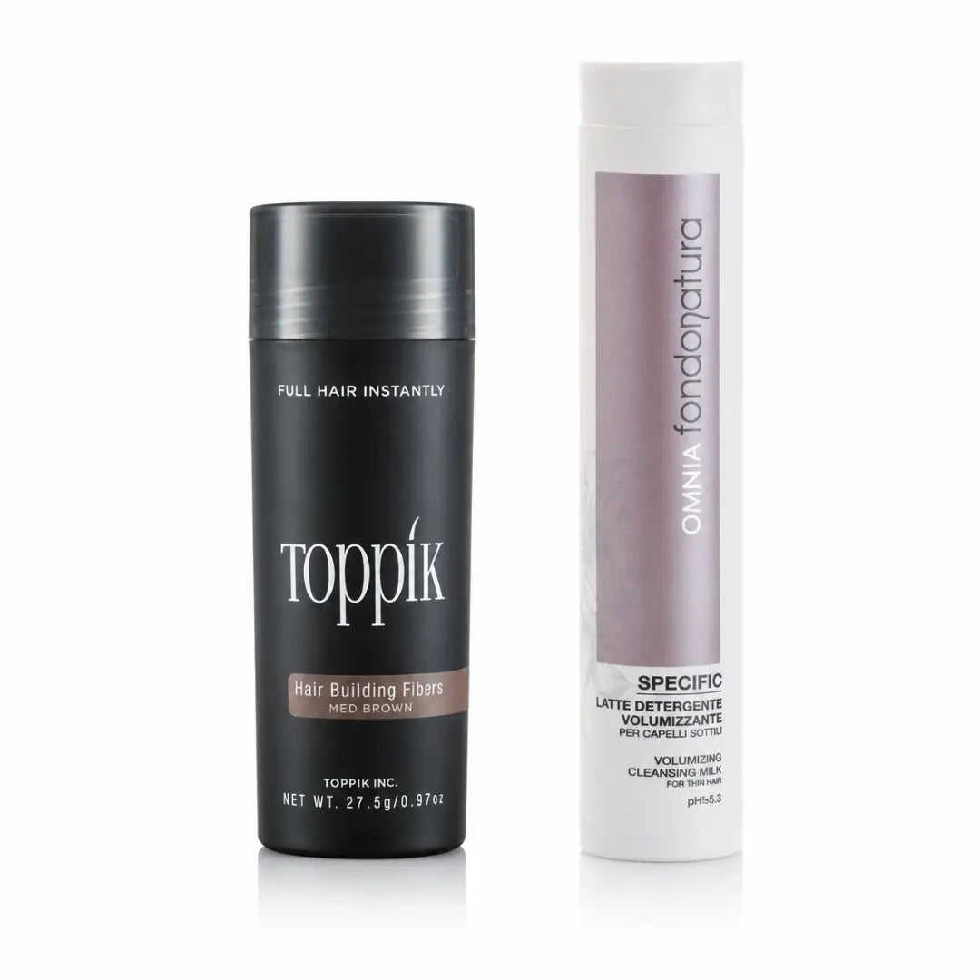 kit fibre di cheratina e shampoo volumizzante