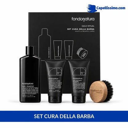 Set Cura della Barba, con Shampoo, Olio e Spazzola